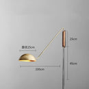Ljojo Long Arm 100cm Wall Light Gold Black Metal for Bedroom Study Parlor Reading