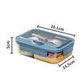 Ljojo Lunch Box Set: Leakproof, Microwave Safe, Divided, for Office Workers, Picnic, Camping