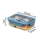 Ljojo Lunch Box Set: Leakproof, Microwave Safe, Divided, for Office Workers, Picnic, Camping