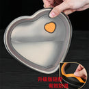 Ljojo Love-Shaped Stainless Steel Kitchen Storage Organizer Dish Drainer Tray