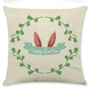 Easter Rabbit Eggs Design Linen Pillowcase - Ljojo Brings Spring Joy