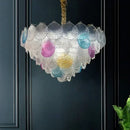 Glass Shade LED Chandelier | Modern Luxury Bedroom Living Room Decor Pendant Light by Ljojo