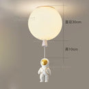 Ljojo Modern LED Astronaut Balloon Chandelier for Children's Nursery Room Decor