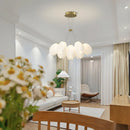 Ljojo LED White Tulip Ceiling Chandelier Light Elegant Modern Floral Design