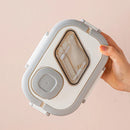 Ljojo Double-Layer Insulated Oval Lunch Box for Fresh Meals
