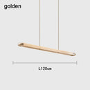 Minimalist Design LED Chandelier: Straight Strip High-End Pendant Light by Ljojo