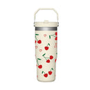 Ljojo 30oz Bow Thermos Tumbler Stainless Steel Insulated Hot Coffee Cup