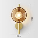 Nordic Minimalist Glass Wall Lamp for Bedroom Living Room Decor by Ljojo