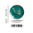 Ljojo Marble Plate Set for Western Cuisine Dining and Events