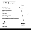 Ljojo Modern Rotatable Steel LED Floor Lamp for Living Room - Adjustable Standing Light