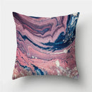 Ljojo Marble Ocean Sea Pattern Polyester Throw Pillow Cover - Home Sofa Decor