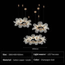 Crystal Flower Chandelier Artistic Pendant Light for Dining Room by Ljojo | Indoor Lighting Home Decor