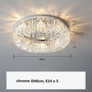 Modern Crystal Ceiling Lamp - Restaurant Led Lighting - Piano-key Style - Living Room Decor by Ljojo