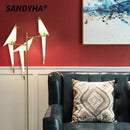 Ljojo Nordic Crane & Bird Lantern Standing Lamps | Creative Study Bedroom Decor