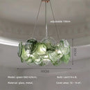 Ljojo Luxury Colorful Glass LED Pendant Lights French Modern Living Room Hanging Lamp