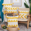 Chenille Tufted Boho Pillow Case with Tassels - Ljojo Brand