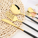 Ljojo 30-Piece Silver Stainless Steel Cutlery Set for Party Kitchen