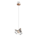 Crystal Butterfly Pendant LED Lamp for Bedroom Decor by Ljojo - Elegant Indoor Lighting Fixtures