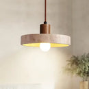 Yellow Travertine Stone Pendant Light LED Hanging Lamp for Kitchen Island by Ljojo