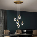Diamond Crystal Ljojo Ceiling Chandelier: Elegant LED Spiral Pendant Light for Home Decor