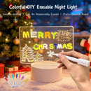 LED Acrylic Drawing Board Night Light DIY Gift - Ljojo