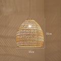 Rattan Pendant Chandelier Ceiling Light by Ljojo™ - Hand Knitted, Modern Design