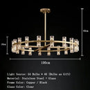 Vintage Living Room LED Pendant Light Crystal Lamp Brass/chromium/black Metal Dining Room Atmosphere Lighting by Ljojo