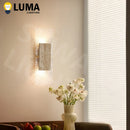 Nordic Retro Yellow Travertine Wall Light for Bedroom Livingroom Home Decor - Ljojo
