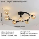 Crystal Glass Ball LED Pendant Chandelier - Modern Minimalist Nordic Art Light by Ljojo