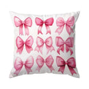Cherry & Bowknot Pattern Pillowcase – Ljojo Decorative Cushion Cover