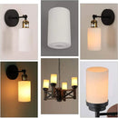 Alabaster White Glass Cylinder Lamp Shade for Pendant & Vanity Lights by Ljojo