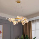 Nordic Glass Ball LED Pendant Light for Living Room | Modern Hanging Chandelier by Ljojo