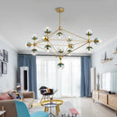 Geometric Chandelier Retro Pendant Lamp for Bedroom by Ljojo