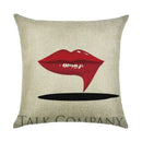 Ljojo Linen Pillowcase 45*45cm for Household Sofa Decor - Love Letter Series