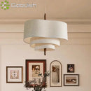 Nordic LED Pendant Light Three Layers Heart Shape Chandelier Ljojo Elegant Minimalist Living Room Decor