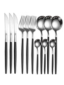 Ljojo 12pc Stainless Steel Cutlery Set - Knife, Fork, Spoon