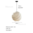 Silk Wabi Sabi Pendant Lamps for Living Room by Ljojo