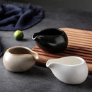 Ljojo Matte Ceramic Gravy Boat Milk Cup Steak Sauce Pot Seasoning Kitchen Tableware