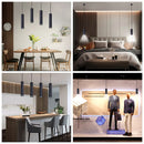 Ljojo Long Tube LED Pendant Chandelier for Home and Kitchen