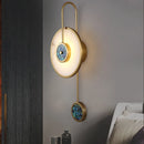 Ljojo Marble Round Wall Lamp - Retro Minimalist LED Indoor Lighting