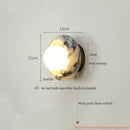 Ljojo Marble LED Wall Sconce Reading Lamp for Home Decor