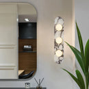 Ljojo Marble LED Wall Lamp White Glass Sconce for Indoor Spaces