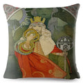 Beige Art Nouveau Gallery Cushion Cover for Home Decor - Ljojo