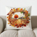 Autumn Pumpkins Decorative Throw Pillow Cover by Ljojo - for Sofa, Bedroom, Car