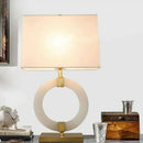 Ljojo Marble Table Lamp - Modern LED Desk Light for Home Decor