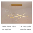 LED Ceiling Chandelier: Minimalist Kitchen Dining Room Pendant Light by Ljojo