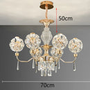 Ljojo Luxury Crystal Chandelier: Modern Living Room & Bedroom Pendant Light Fixtures