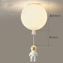 Ljojo Modern LED Astronaut Balloon Chandelier for Children's Nursery Room Decor