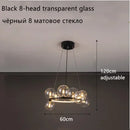 Nordic Design LED Pendant Lights: Sleek Glass Bubble Hanging Lamp by Ljojo