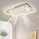 Ljojo Modern Led Ceiling Fan Light for Dining Room - Elegant Indoor Lighting Solution